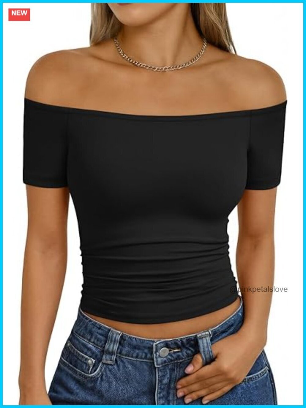 Off Shoulder Y2K Top Going Out Short Sleeve Summer Clothes